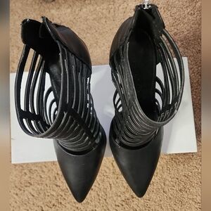 Aldo Black Strappy Heels